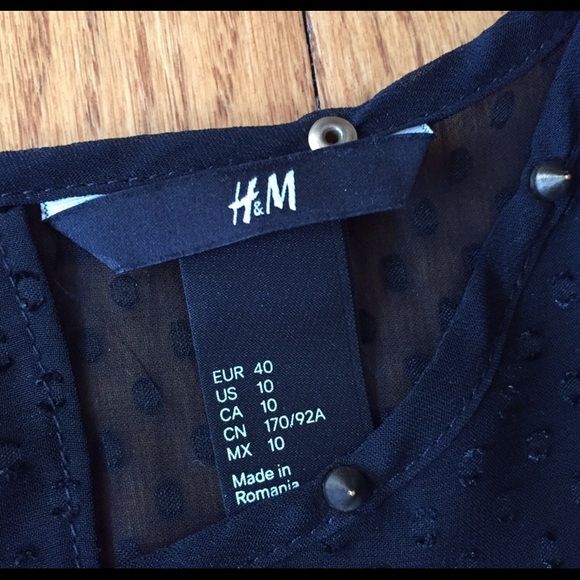 H&M Studded Sheer Blouse - Picture 2 of 8